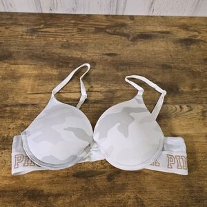 PINK Victoria's Secret Camo Push Up Women's Bra size 34A